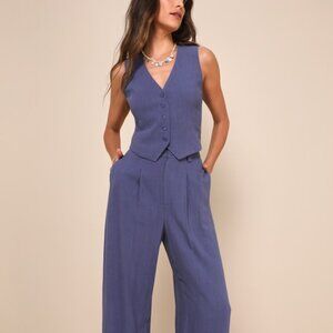 Lulus Vest and Wide-leg Pants - Size S